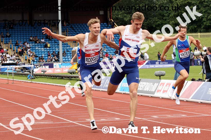 Mens 400 metres hurdles, British Championships, Birmingham. Photo: David T. Hewitson/Sports for All Pics